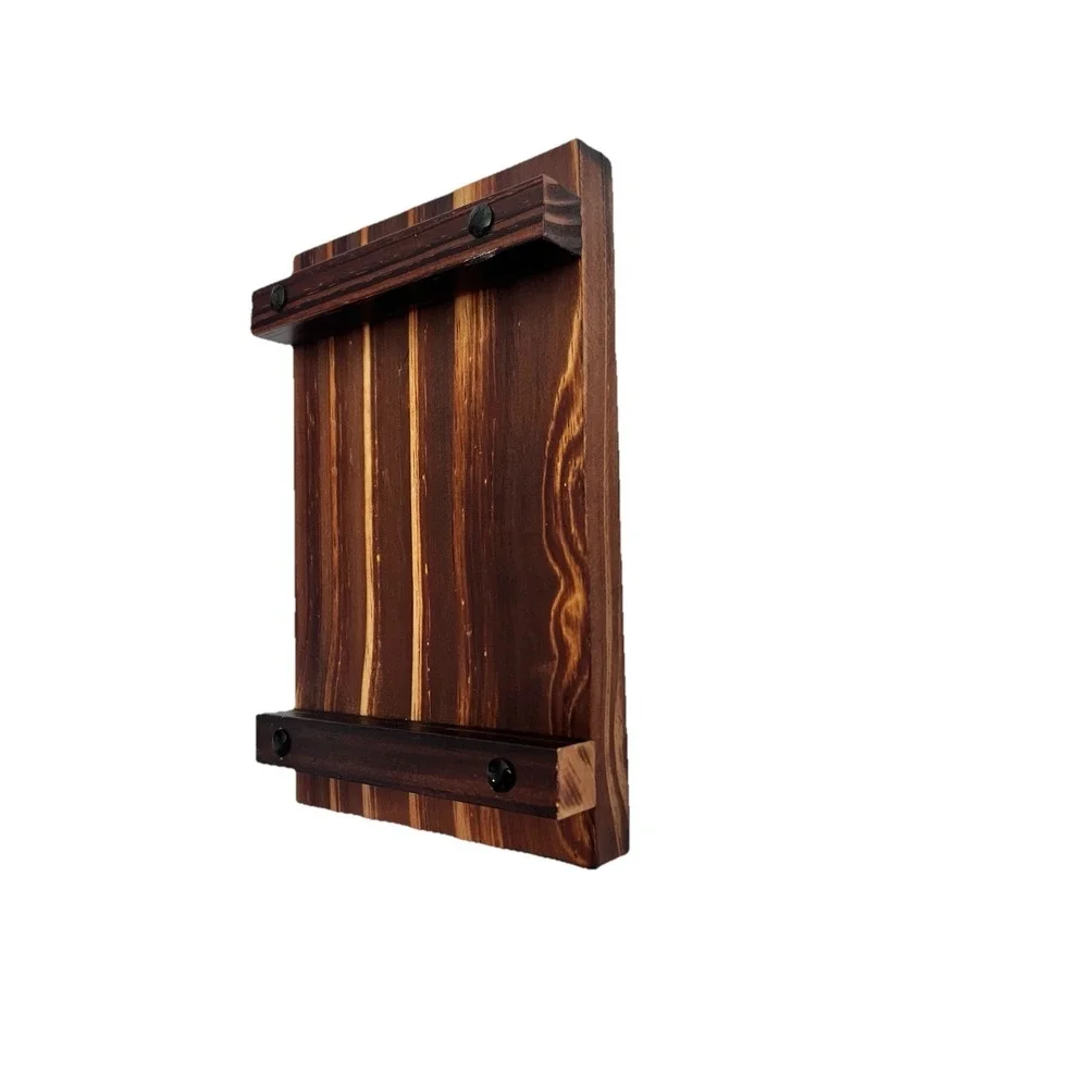 Pedestal Stand Rise Wood Kitchen Counter Tray House Plant Accessory Home Decor
